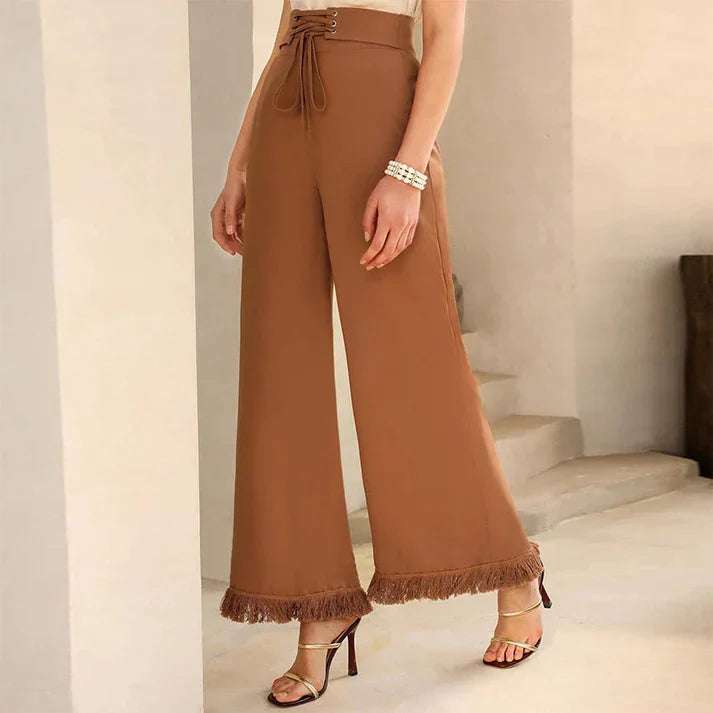 Women's High-Waisted Lace Pants