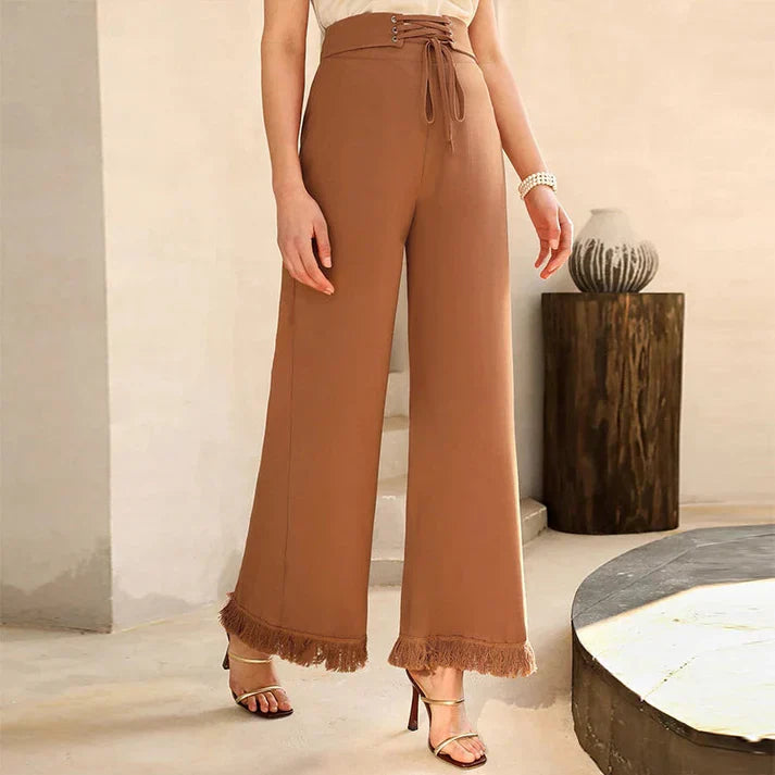 Women's High-Waisted Lace Pants